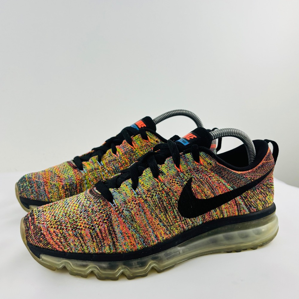 Nike Flyknit Air Max Multicolor Running Shoes 620659-005 Mens 9.5